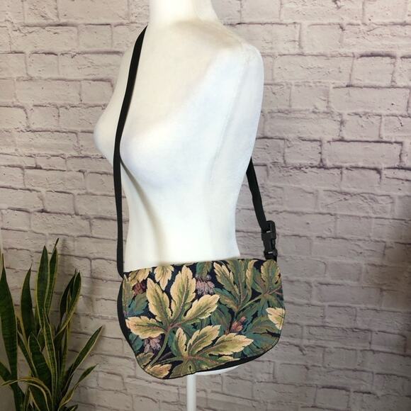 wild west Handbags - Vintage Wild West floral tapestry crossbody bag